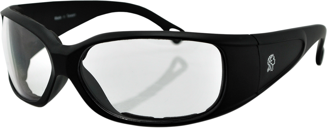 Colorado Sunglasses - Matte Black - Clear - Lutzka's Garage