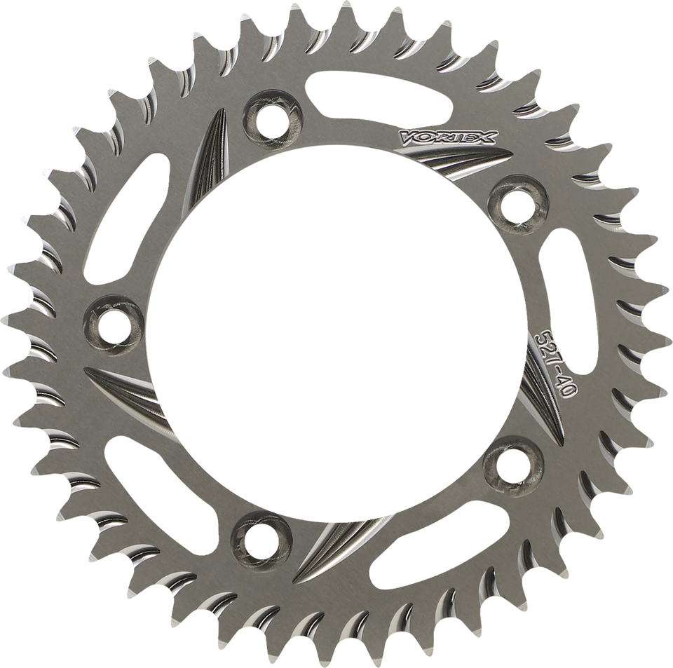 Aluminum Sprocket - Silver - Rear - 40 Tooth - Lutzka's Garage