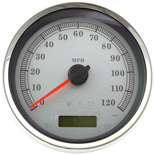 Electronic Speedometer - Silver - 120 MPH - Lutzka's Garage