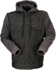 Denim Hoodie - Black/Gray - Small - Lutzka's Garage