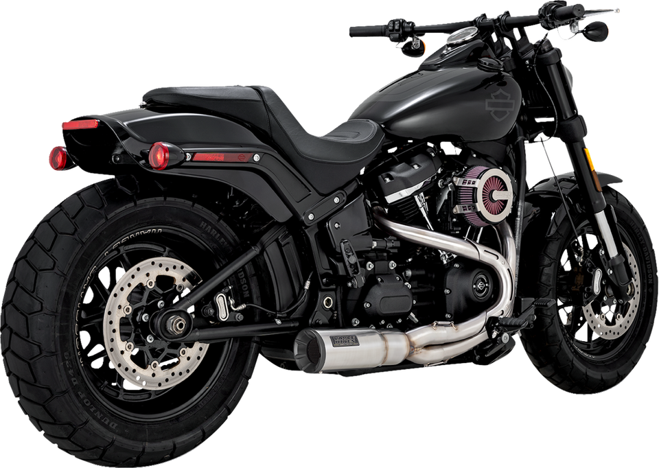 2-into-1 Hi-Output Short Exhaust System - Stainless Steel - Brushed - Lutzka's Garage