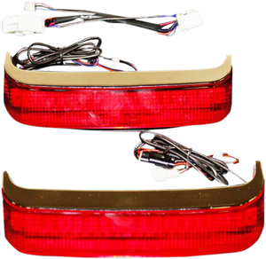 Saddlebag LED Lights - 09-15 CVO - Chrome/Red - Lutzka's Garage