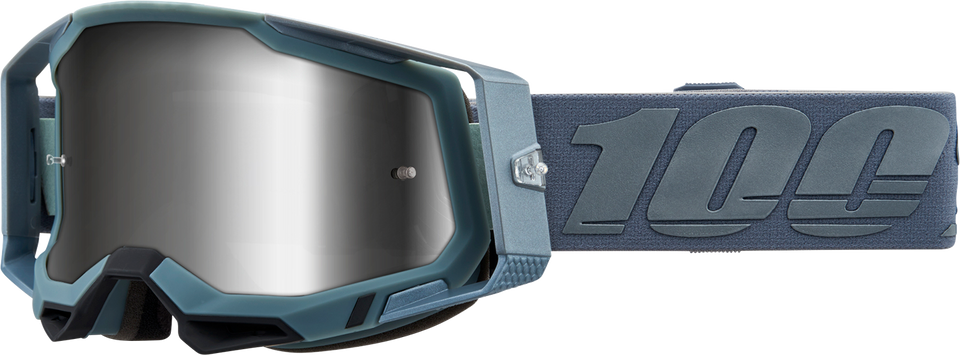 Racecraft 2 Goggles - Battleship - Silver Mirror - Lutzka's Garage