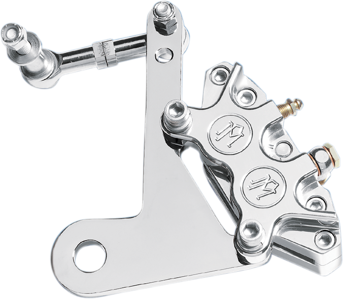 Front Caliper - 10" - Chrome - 73-83FLH - Lutzka's Garage
