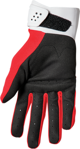 Youth Spectrum Gloves - Red/White - XS - Lutzka's Garage