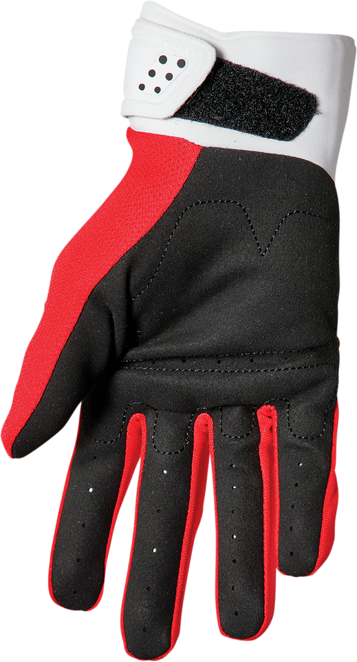 Youth Spectrum Gloves - Red/White - XS - Lutzka's Garage