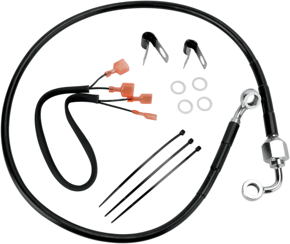 Brake Line - Rear - XL 00-03 - Black - Lutzka's Garage