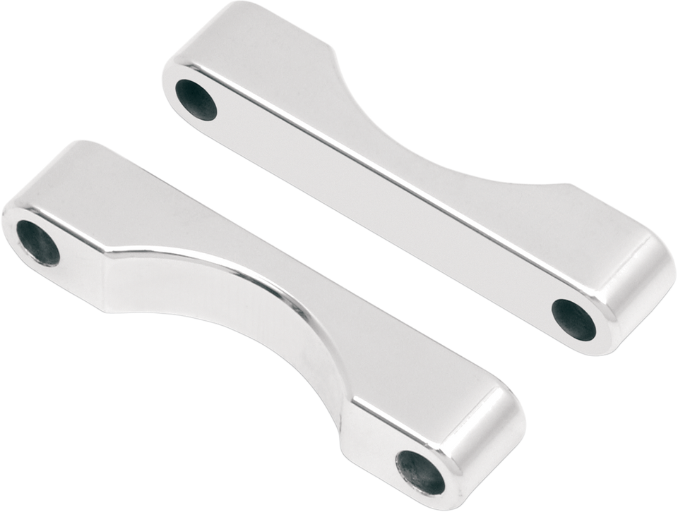 WFB Benchmark Bagger Front  Fender Blocks - For all 23"/26" Tire Hugger/Benchmark - Chrome - Lutzka's Garage