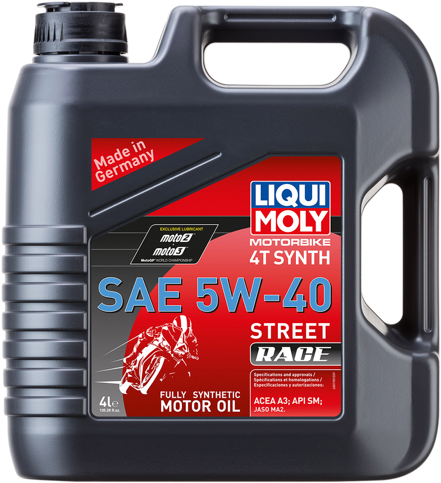 Street Race Synthetic 4T Oil - 5W-40 - 4 L - Lutzka's Garage