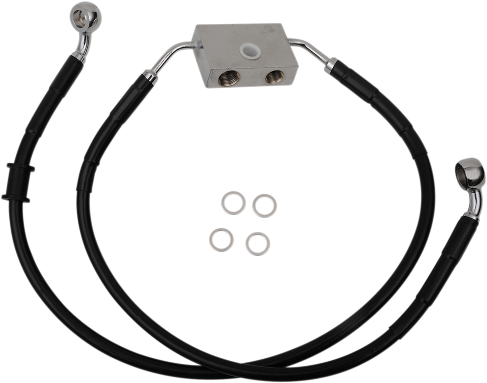 Brake Line - Front - +4" - Black - XL - Lutzka's Garage