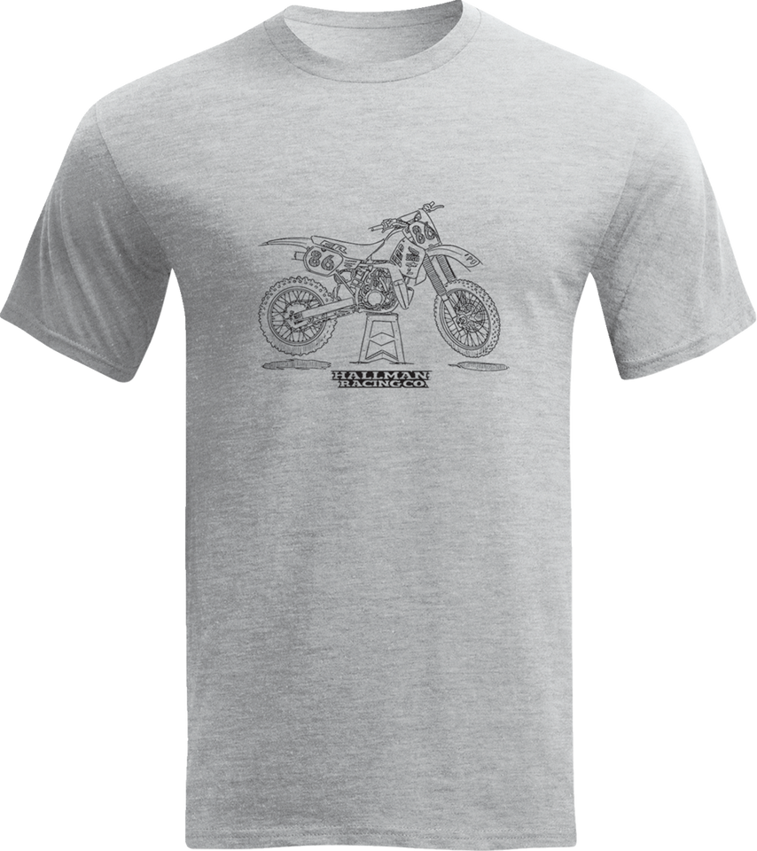 Hallman 2 Smoker T-Shirt - Gray - Large - Lutzka's Garage