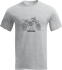 Hallman 2 Smoker T-Shirt - Gray - Large - Lutzka's Garage