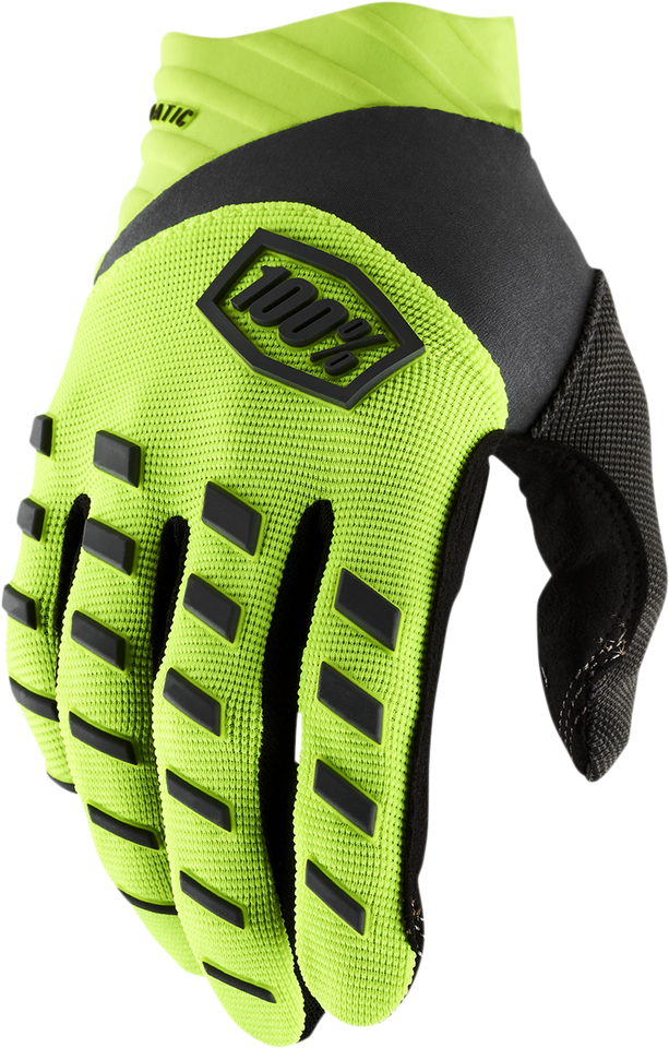 Youth Airmatic Gloves - Fluorescent Yellow/Black - Small - Lutzka's Garage