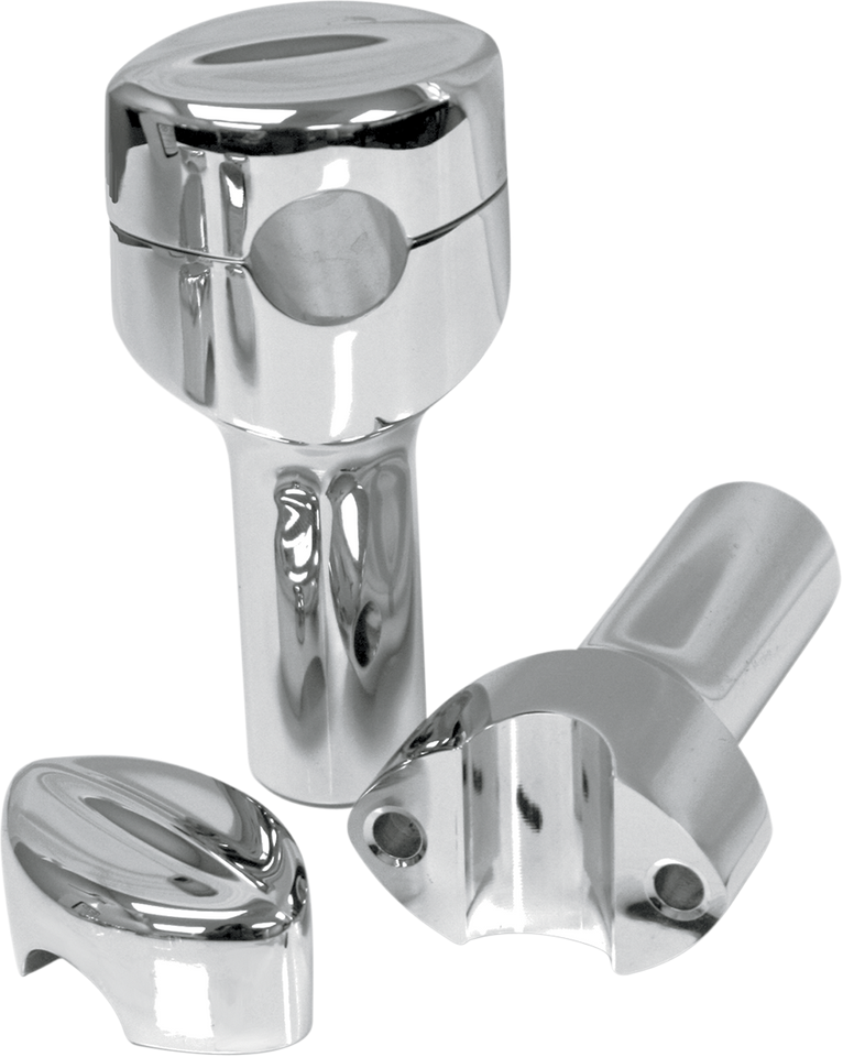 Risers - Hefty Mohawk - 4" - Chrome - Lutzka's Garage