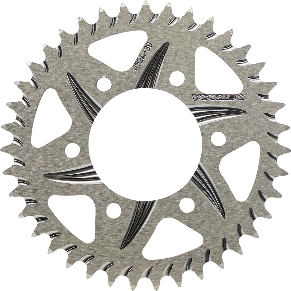 Aluminum Sprocket - Silver - Rear - 39 Tooth - Lutzka's Garage