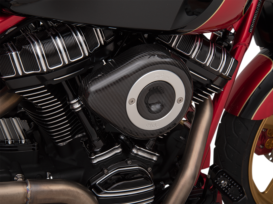 Teardrop Air Cleaner Cover - Carbon