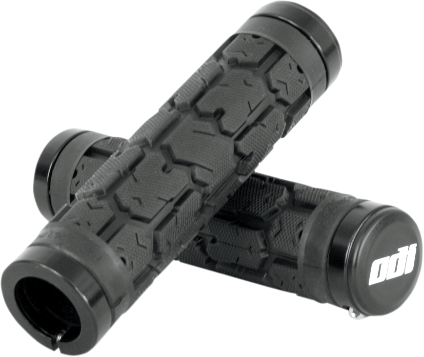 Grips - Rogue - No Flange - Black - Lutzka's Garage