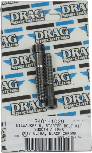 Bolt Kit M8 Starter Black/Chrome Smooth