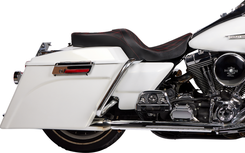 Freedom Seat - Vinyl - Double Diamond Red Stitch - FLH 97-07