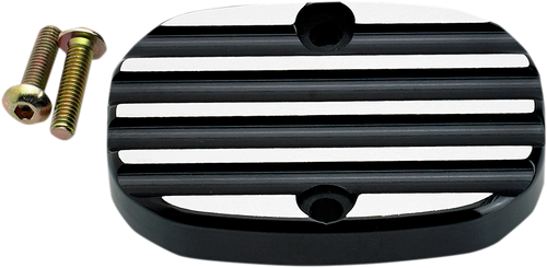 Master Cylinder Cover - Finned - Black - FL - Lutzka's Garage