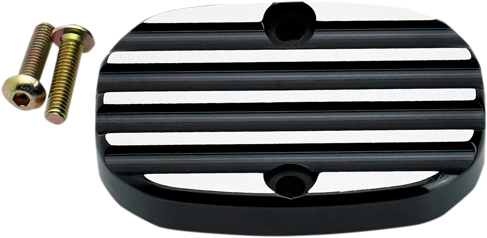 Master Cylinder Cover - Finned - Black - FL - Lutzka's Garage