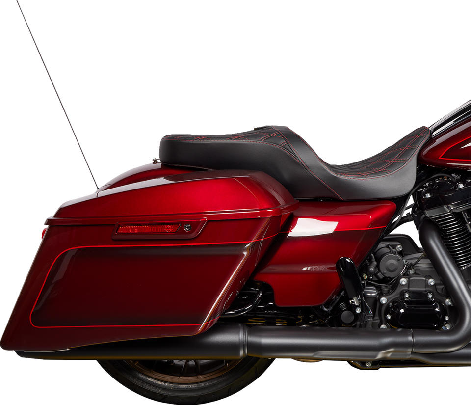 Freedom Seat - Vinyl - Double Diamond Red Stitch - FLH 09-23