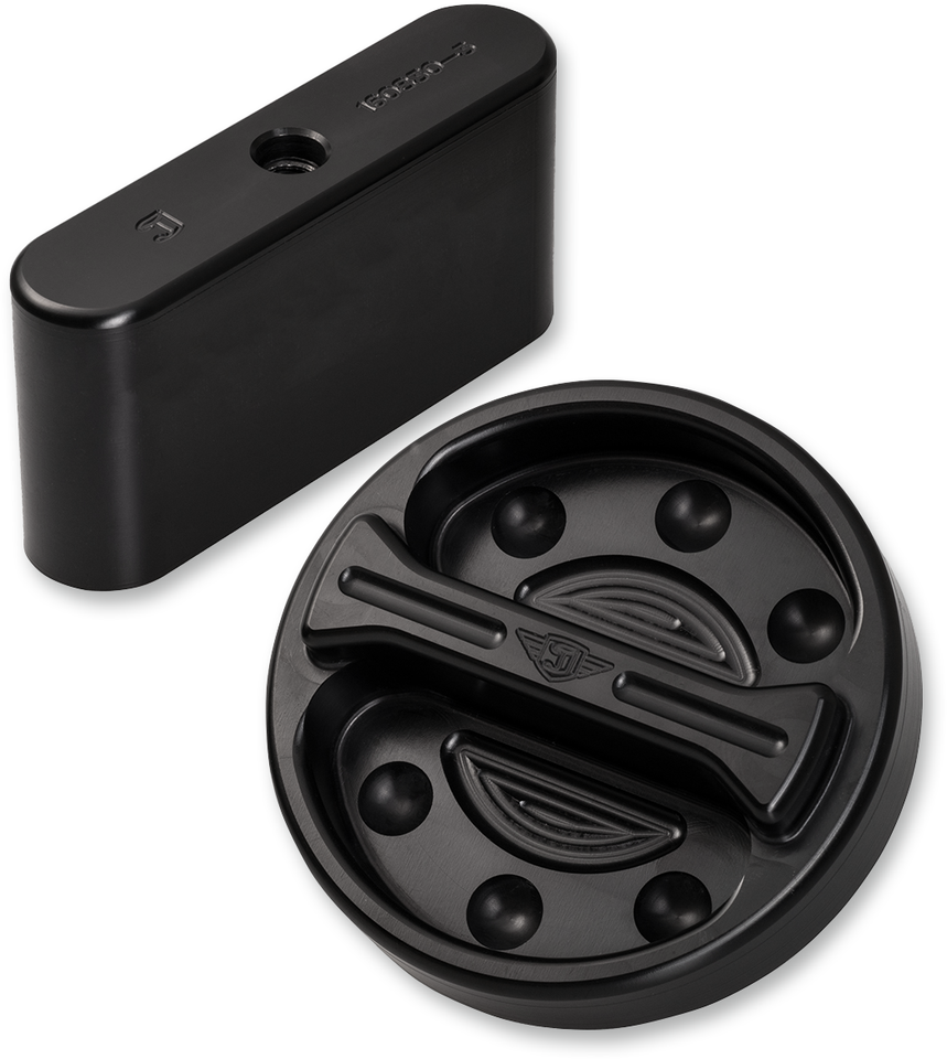 Fuel Cap Pak Mount - Black - Lutzka's Garage