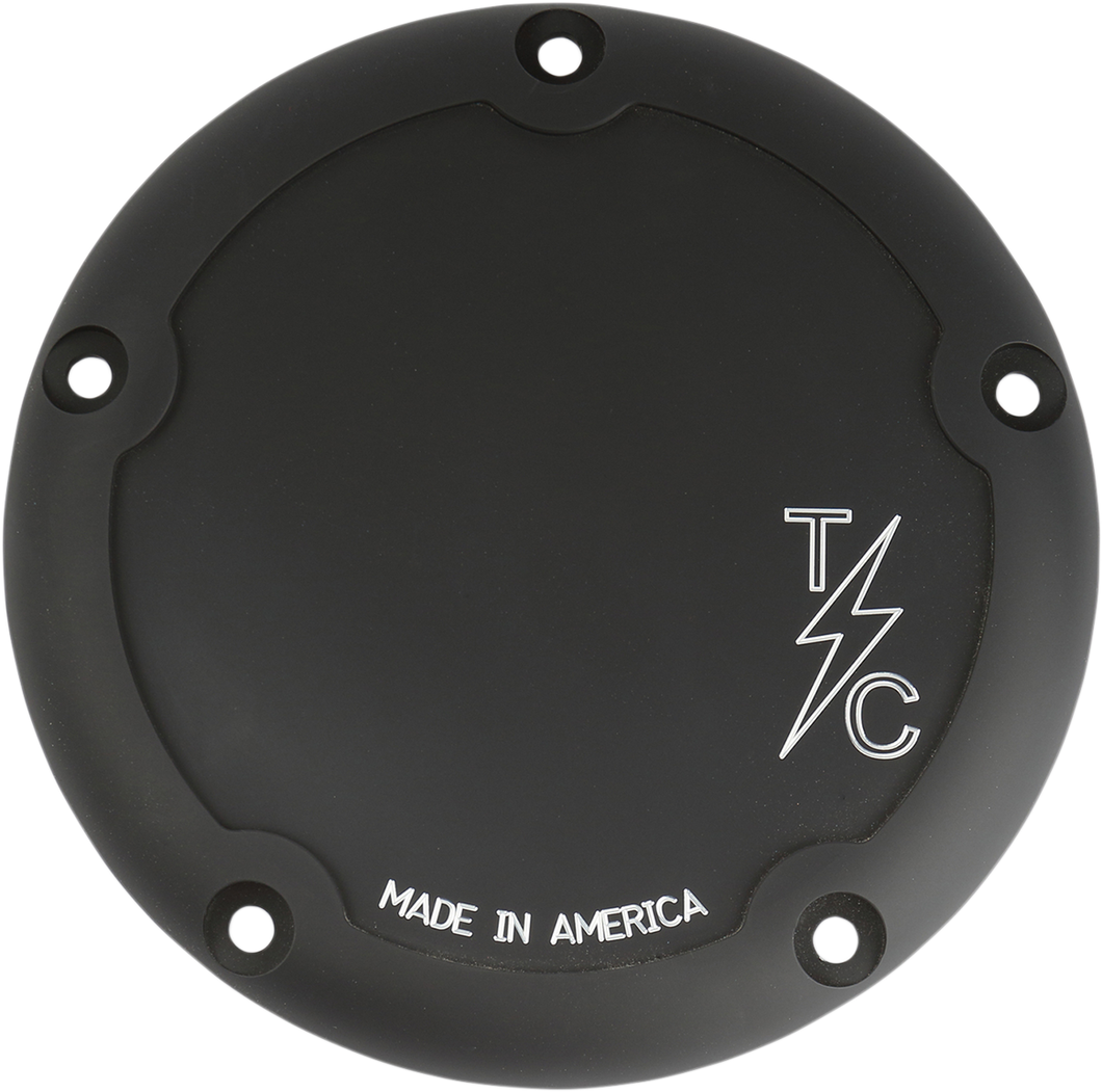 Derby Cover - Black - Dished - Lutzka's Garage