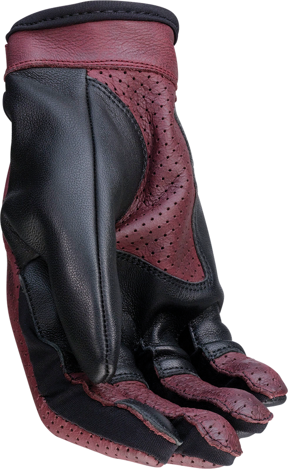 Womens Combiner Gloves - Black/Red - XS - Lutzka's Garage