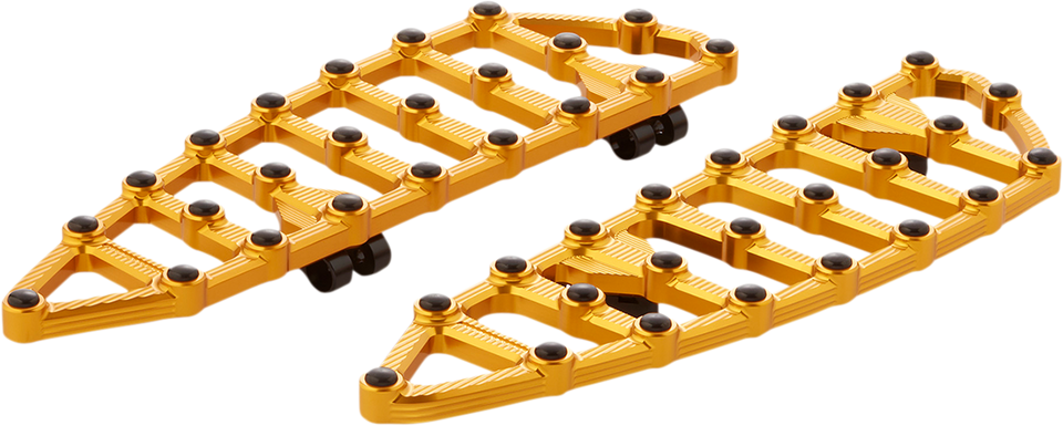 MX Driver Floorboards - Gold - Lutzka's Garage
