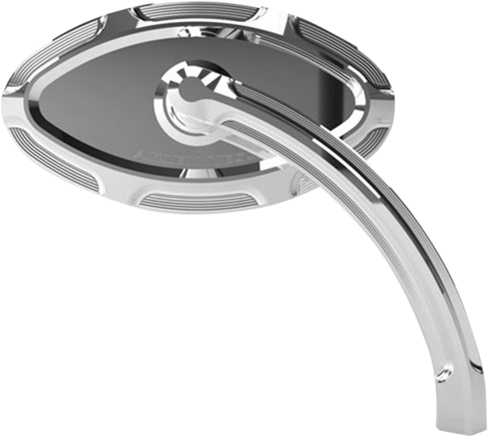 Cats Eye Forged Billet Mirror - Chrome - Left - Lutzka's Garage