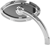 Cats Eye Forged Billet Mirror - Chrome - Left - Lutzka's Garage