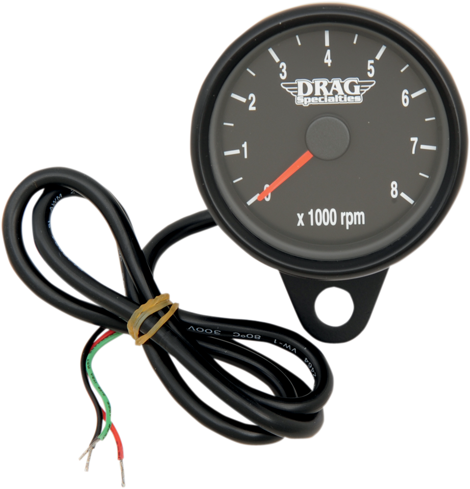 2.4" Mini Electronic Tachometer - Black - Backlit LED Black Face - Lutzka's Garage