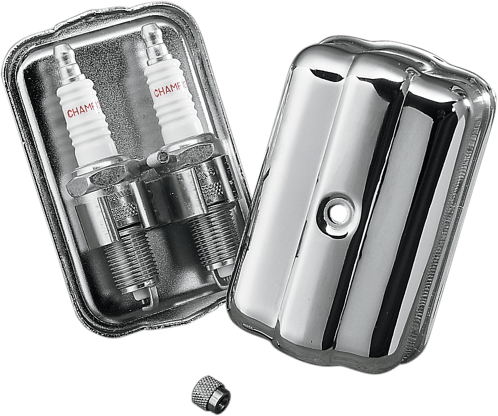 Plug Holder - Chrome - F/H-D - Lutzka's Garage