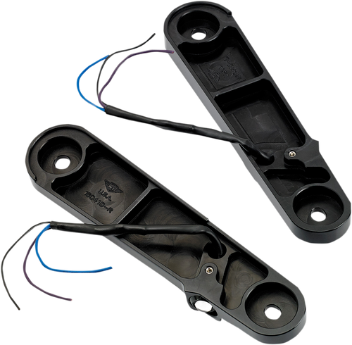 Streamliner Turn Signals - Smooth - Black - Lutzka's Garage