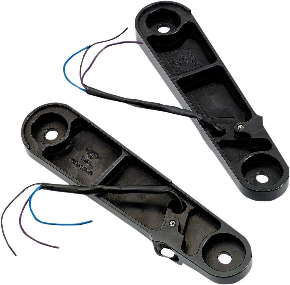 Streamliner Turn Signals - Smooth - Black - Lutzka's Garage