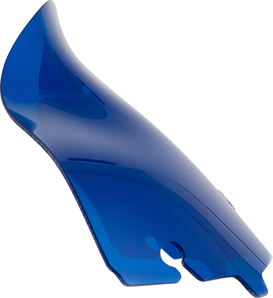 Kolor Flare Sport Windshield - 6-1/2" - Blue - FLH - Lutzka's Garage