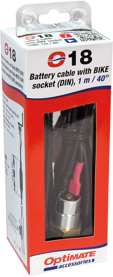 Power Socket - w/ Battery Lead/Panel Mount