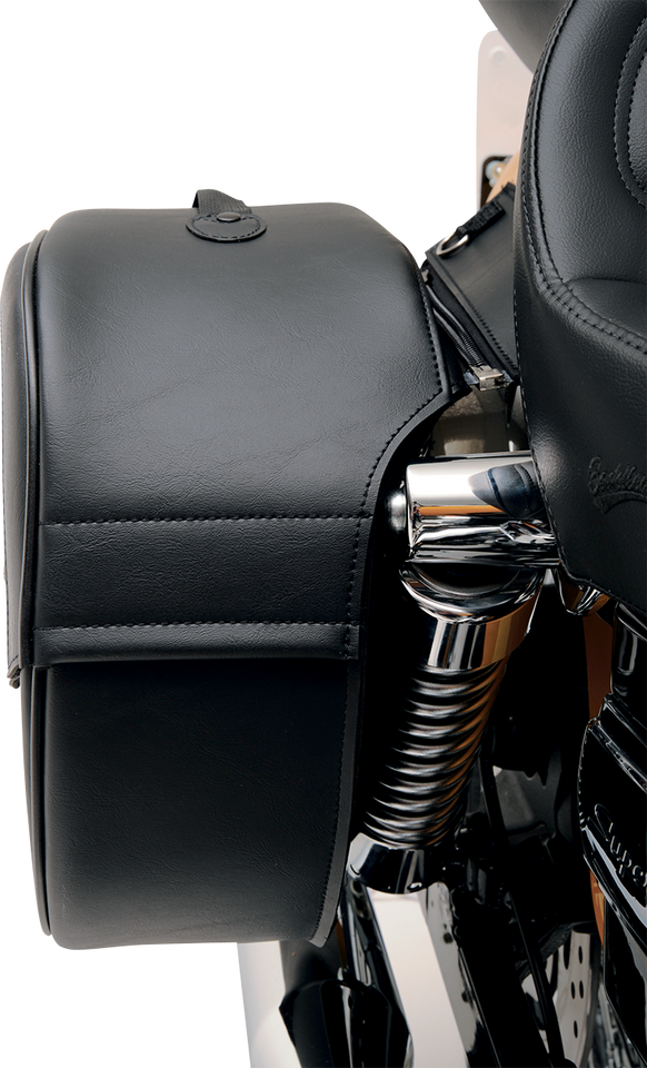 Drifter Saddlebags with Shock Cutaway
