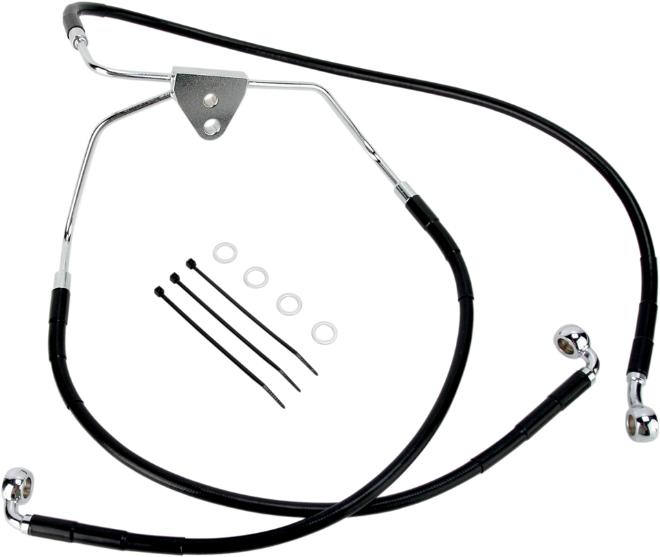 Brake Line - Front - Black - Lutzka's Garage