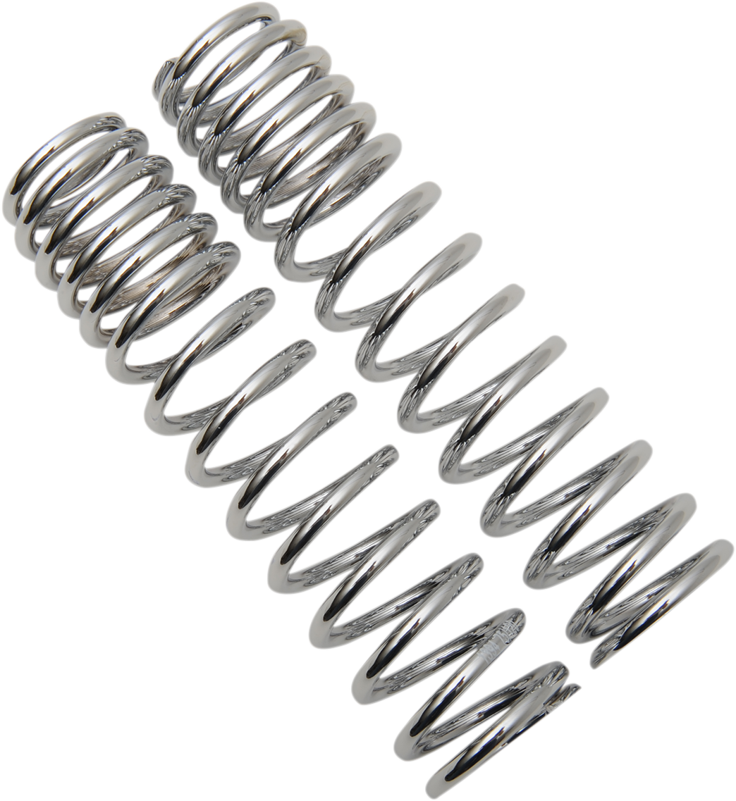 Shock Springs - 12-Series - Chrome - 105-150 lb/in - Lutzka's Garage