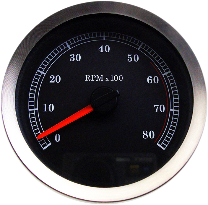 4" Electronic Tachometer - Black Face - Lutzka's Garage