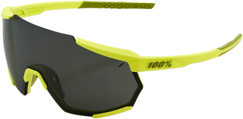 Racetrap Sunglasses - Yellow - Black Mirror Lens - Lutzka's Garage