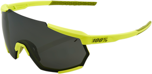 Racetrap Sunglasses - Yellow - Black Mirror Lens - Lutzka's Garage