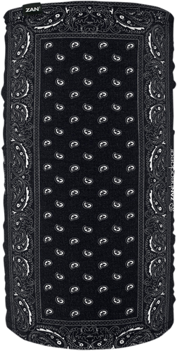 Lined Motley Tube - Black Paisley - Lutzka's Garage