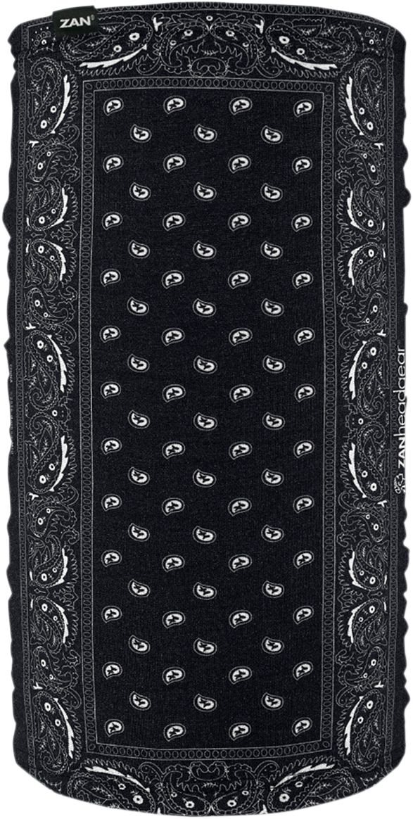 Lined Motley Tube - Black Paisley - Lutzka's Garage