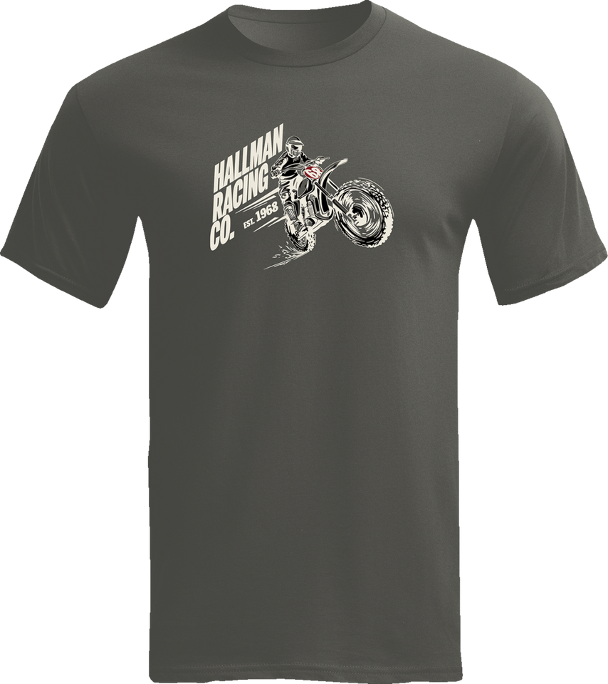 Hallman Roostin T-Shirt - Charcoal - Small - Lutzka's Garage