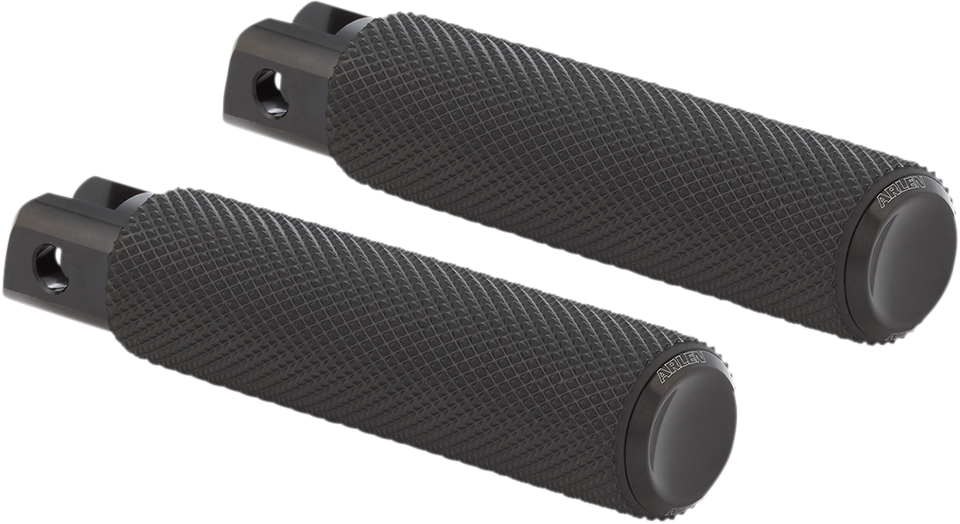 Passenger Knurled Peg - Black - FLDE - Lutzka's Garage