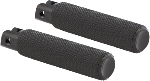 Passenger Knurled Peg - Black - FXDR - Lutzka's Garage