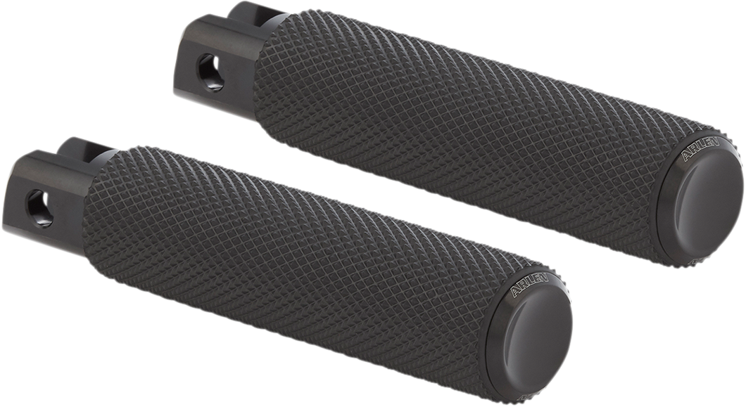 Passenger Knurled Peg - Black - FXDR - Lutzka's Garage